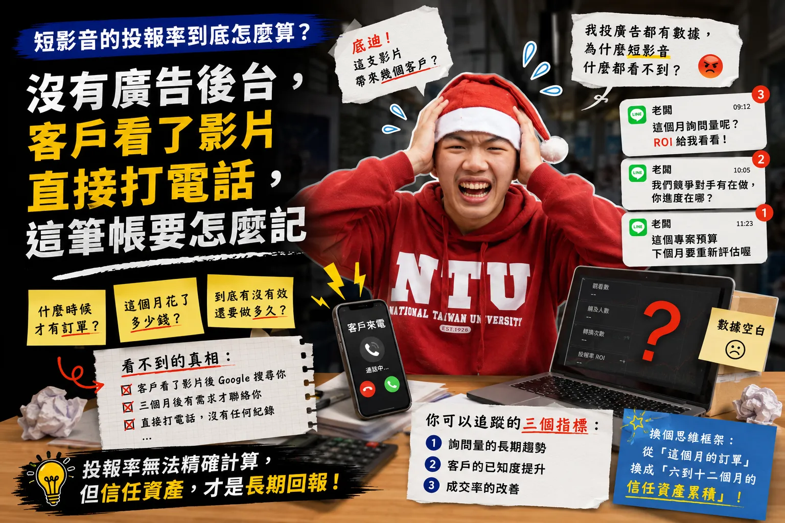 短影音 ROI 怎麼算 2026：沒投廣告也能評估成效